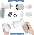 Electric Spin Scrubber, Bathroom Cleaning Brush Shower Scrubber Portable - Image 9