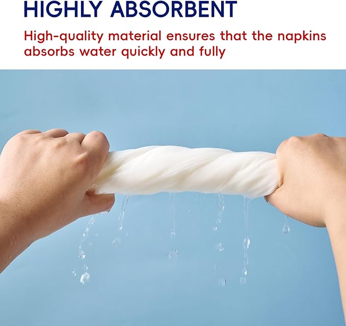 480 Count Disposable Hand Towels, Linen Feel Bathroom Hand Napkins, Soft And - Image 5