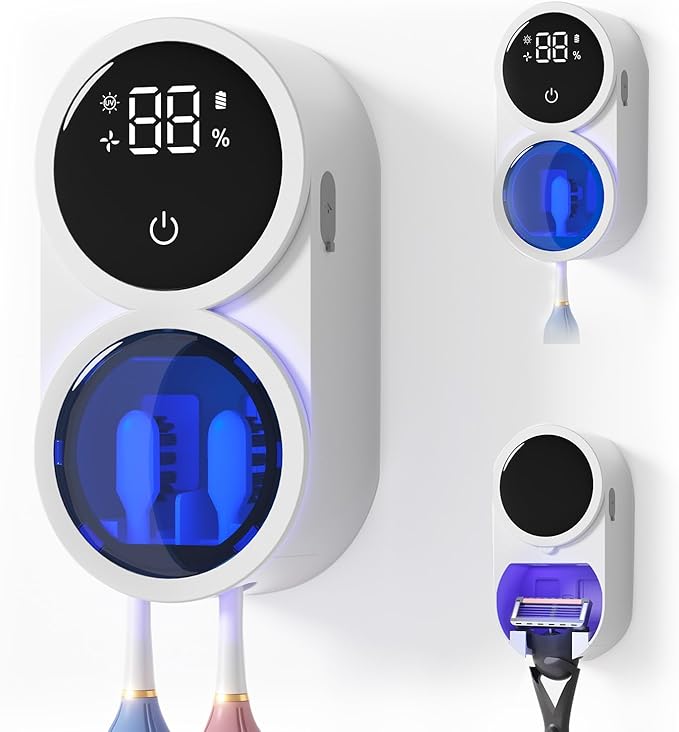 Toothbrush Sanitizer Holder, GEVOODIX Tooth Brush Holder by Unknown