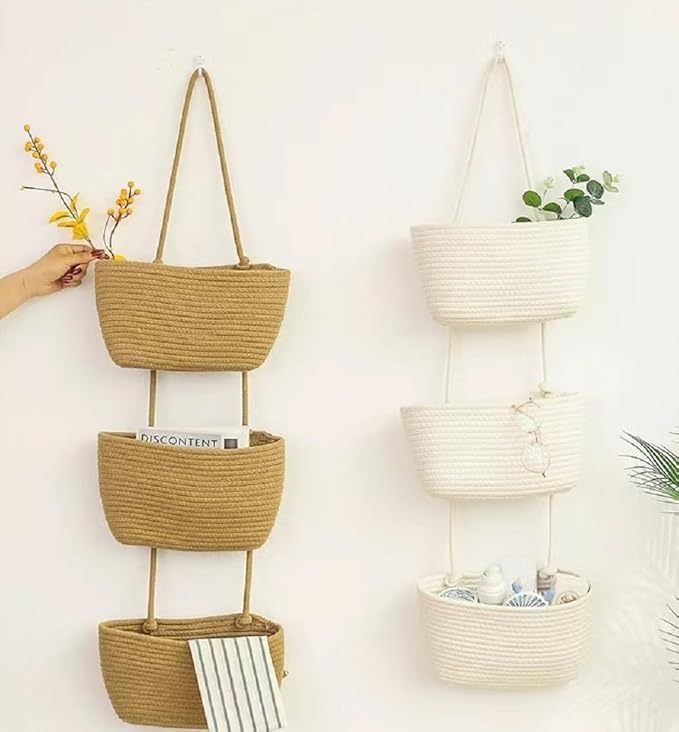 Hanging Baskets for Organizing, Over the Door Organizers and Storage, 3-Tier - Image 7