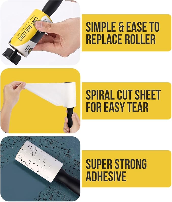 Lint Rollers for Pet Hair Extra Sticky, Lint Roller - Image 5