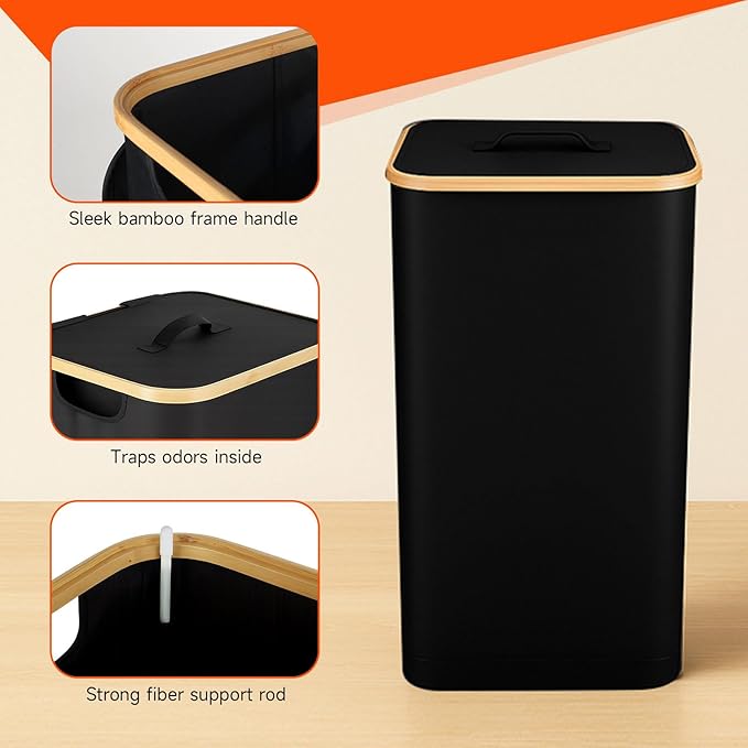 26 Gall/100L Foldable Laundry Hamper - Image 6