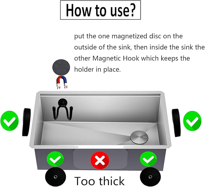 Pmsanzay Adjustable Magnetic Sponge Holder - Image 3