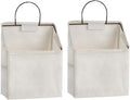 Wall-Hanging Storage Bags, Desktop Organizer Basket Cotton Linen Hanging by RUIPBOTE