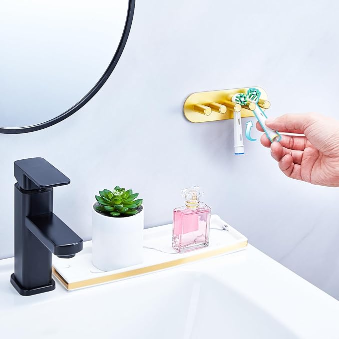 Electric Toothbrush Head Holder, Toothbrush Holders Wall Mounted, Adhesive - Image 8