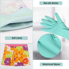 Dishwashing Rubber Gloves 3 Pairs, Aixingyun Non-Slip Household Laundry Kitchen - Image 5