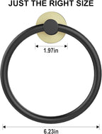 SetSail Towel Holder for Bathroom Wall 4 Packs Towel Ring Stainless Steel Heavy - Image 5