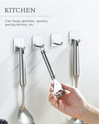 8 Pack Adhesive Wall Hooks, Self-Adhesive Hooks - Image 3