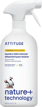ATTITUDE Stain Remover Spray for Laundry, Removes Odors & Stains, Plant-Based & by ATTITUDE