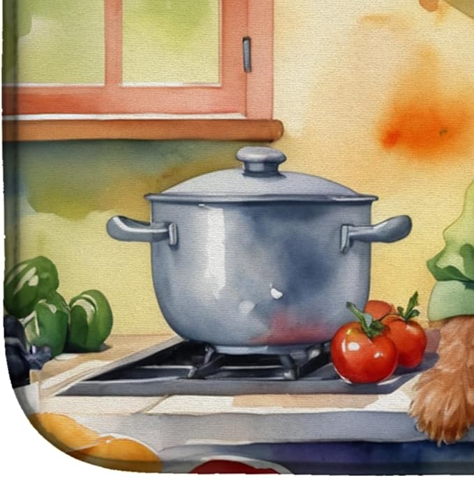 Caroline's Treasures DAC6267DDM Irish Terrier The Chef Dish Drying Mat - Image 4