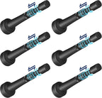 6Pcs Adjustable Door Stopper, 3.07-4.45in Aluminum Door Stoppers by brieieziy