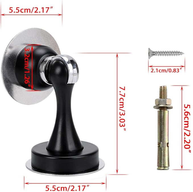 Sumnacon Magnetic Door Stopper, Heavy Duty Stainless Steel Door Stop Holder Come - Image 4