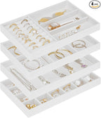 Cirhy 4 Stackable Jewelry Organizer Trays by Cirhy