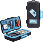 LENSGO Camera Battery Memory Card Case, Memory Card Hard Protector Case by LENSGO