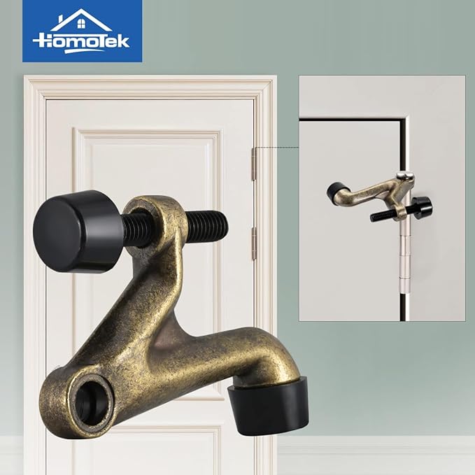 HOMOTEK 8 Pack Hinge Pin Door Stoppers, Adjustable Deluxe Heavy Doorstops - Image 6