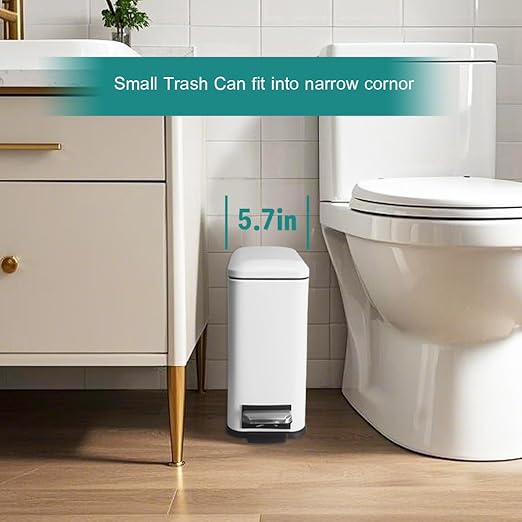 1.3 Gallon Stainless Steel Trash Can - Image 2