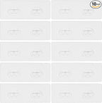 10 Pack Shower Caddy Adhesive Replacement, Shower Shelf Strong Adhesive Hooks by Unknown
