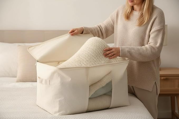 Soft Large Canvas Storage Bags - Image 5