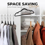 30 Pack Velvet Hanger for Shirt Pants Dresses Skirts Suits Jackets - Image 5