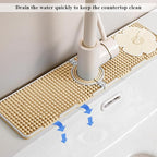 Faucet Mat for Kitchen Sink Splash Guard, 15 Inch Long Faucet Draining Mat - Image 4