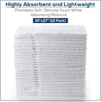 Simpli-Magic 79251 White Hand Towels, 12 Pack - Image 2