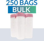6-10 Gallon Trash Bags Drawstring | 250 Count | 22"x23" | 6, 10 Gallon - Image 3