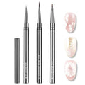 3Pcs Nail Art Brushes Set for Flower Petal Butterfly Drawing, 3D Gel Acrylic by HYWWPFLAY