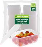 Freshware Food Storage Containers 34 oz Plastic Deli Containers by Freshware