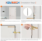16 Pack Hinge Pin Door Stopper Bright Brass - Image 6