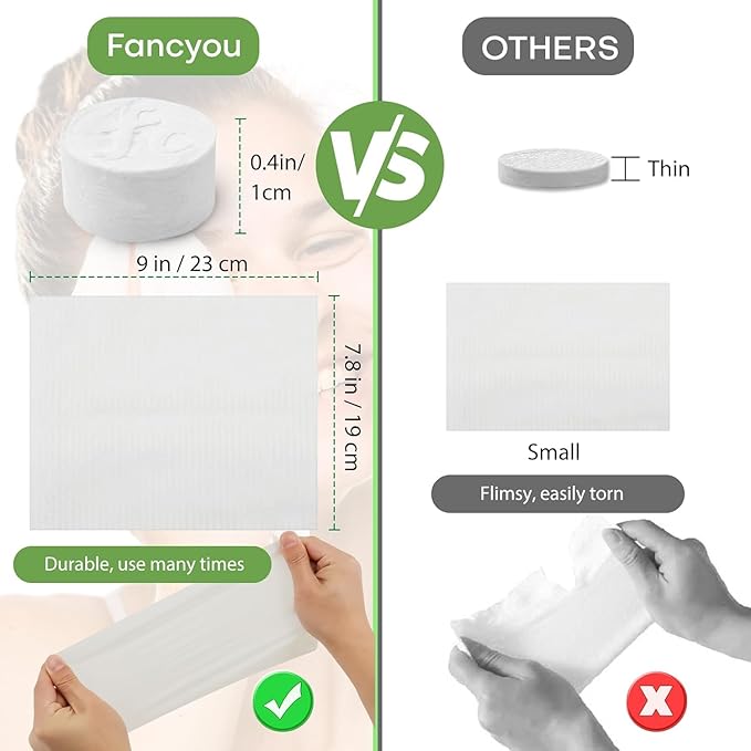 1000Pcs Compressed Towel Mini Tablets Disposable Face Towelette - Image 4