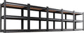 AOAORRG Set of 5 Garage Shelving Heavy Duty Storage Shelves, Metal Adjustable Shelving Unit, Utility Garage Organizer Shelf for Basement, Pantry, Kitchen, Warehouse, 15.7" Dx33.5 Wx35.4 H, Black by Unknown