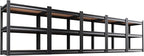 AOAORRG Set of 5 Garage Shelving Heavy Duty Storage Shelves, Metal Adjustable Shelving Unit, Utility Garage Organizer Shelf for Basement, Pantry, Kitchen, Warehouse, 15.7" Dx33.5 Wx35.4 H, Black by Unknown