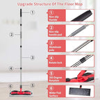 Microfiber Mops for Hardwood Floor Cleaning: MEXERRIS Flat Floor Mop - Image 4
