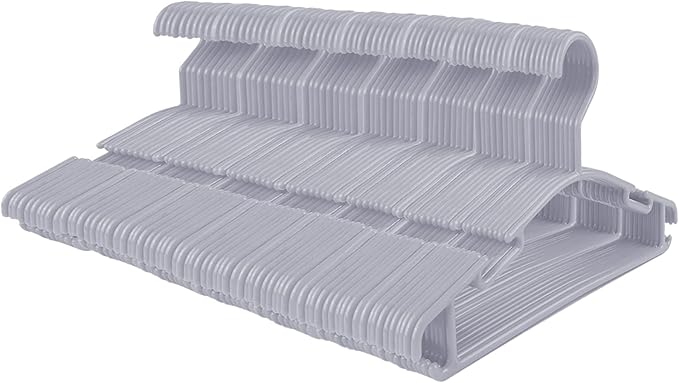 GoodtoU Toddler Hangers 100 Pack Gray Plastic Clothes Hangers by GoodtoU