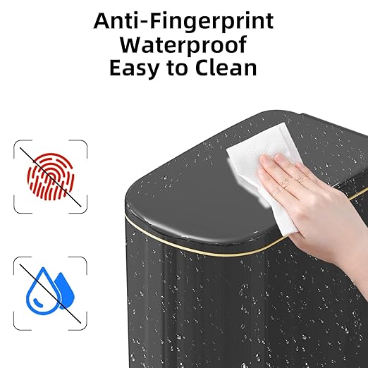 2.6 Gallon Slim Bathroom Trash Can - Image 6