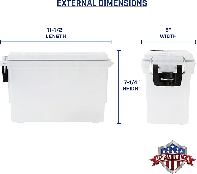 Sheffield 12793 2-Pack Ammo Storage Box, Stackable .30 Cal Field Boxes - Image 2