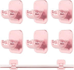 Adhesive Curtain Rods No Drilling Holder, No Drill Curtain Rod Brackets by Unknown