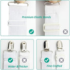 Bed Sheet Holder Straps Sheet Keepers Bedsheet Holders Fasteners 2 Sets - Image 6