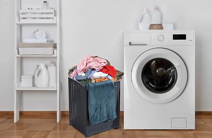 42L Collapsible Plastic Laundry Baskets, Foldable Laundry Hamper - Image 7