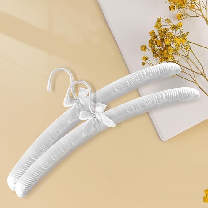 TOPIA HANGER Padded Hangers for Women Clothing, 17-inch Satin Hangers 10 Pack - Image 5