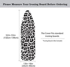 Black White Leopard Ironing Board Cover and Pad 15 X 54 Inch 3D Print Iron - Image 5