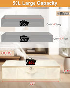 punemi Underbed wedding dress storage box, 2 Pack Clothing Storage Bags - Image 2