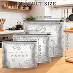 Resealable Aluminum Foil Storage Bags 30PCS, 3 Sizes Thick Stand-Up Pouches - Image 6