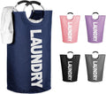 WOOHA 125L Large laundry basket, Collapsible laundry hamper, Tall Clothes by WOOHA