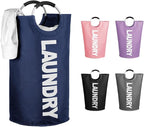WOOHA 125L Large laundry basket, Collapsible laundry hamper, Tall Clothes by WOOHA