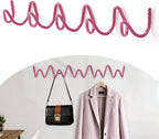 Coat Rack Wall Mount, Creative Wave Wall Hooks 20KG Capacity, Easy Installation by Bumtosc