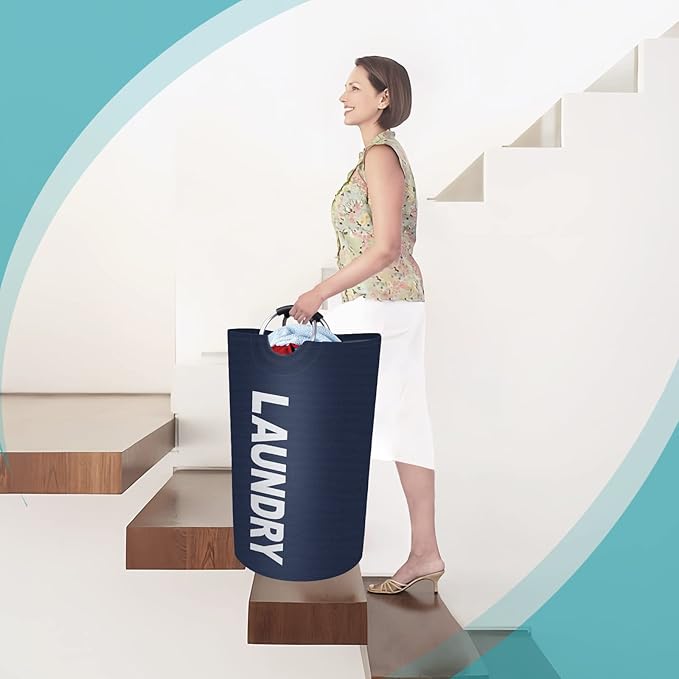 StorageRight 90L Large Laundry Basket, Laundry Hamper, Dirty Clothes Hamper - Image 7