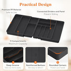 Lifewit Utensil Organizer for Kitchen Drawer, Expandable Cooking Silverware Tray - Image 6