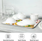 ALAZA Thanksgiving Truck with Fall Gnomes Dish Drying Mat - Image 7