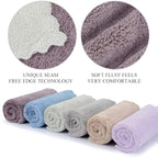 SUNLAND Microfiber Face Cloth Reusable Makeup Remover Facial Cleansing Towel - Image 7